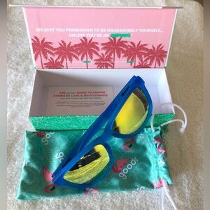 Goodr blue sunglasses 🕶! Polarized UV protection New with original box